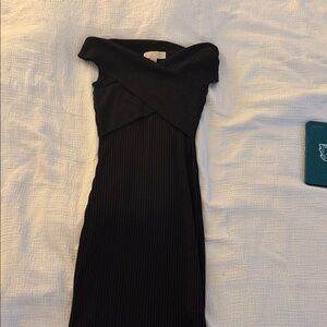 Michael Kors Black Strapless Dress